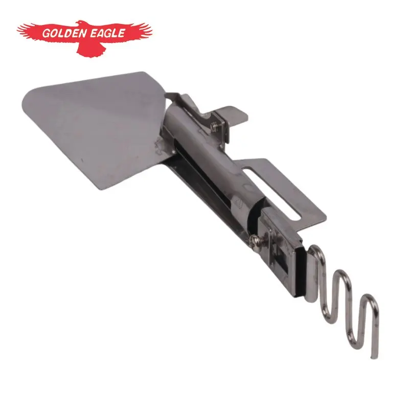 New Elastic Belt Split Half Fold Pulling Cylinder 1 Needle Lockstitch Machine Adjustable Rubber Band Weaving Edge Wrapper Roll