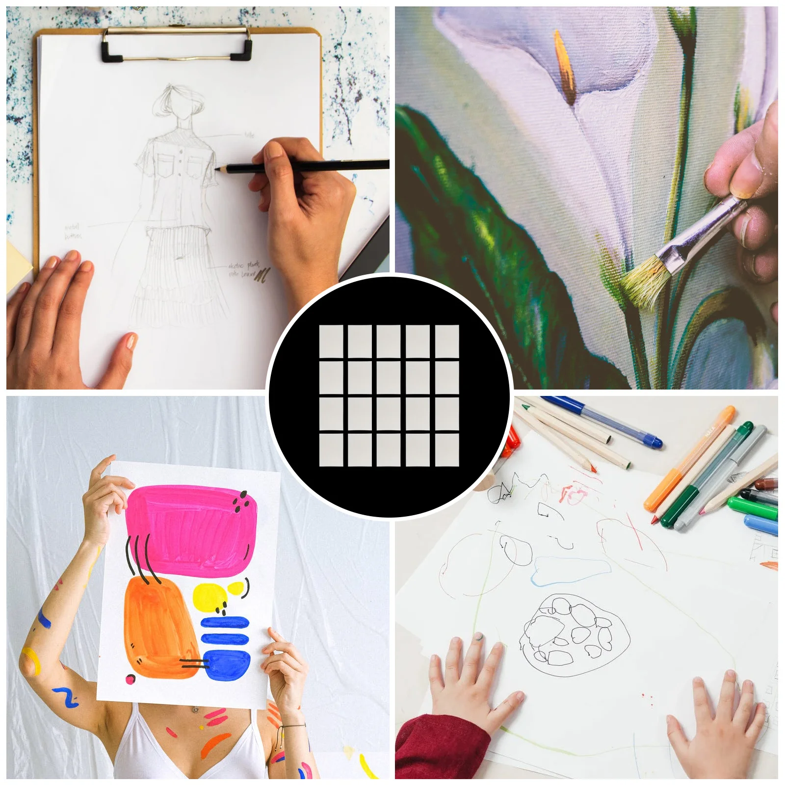 20 ورقة من ورق الألوان المائية بالضغط البارد، ورق رسم سميك ومتين للطلاب، مستلزمات الرسم