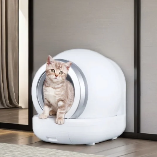 Smart Cat Litter Box 65L Inner Space Large Capacity Automatic Self Cleaning Radar Sensor App Control