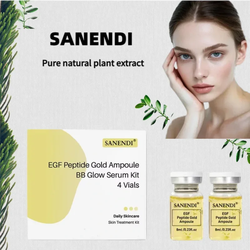 Ampolla de oro de ADN de salmón coreano, suero de colágeno de ácido hialurónico de 8ml, esencia para el rostro hidratante, revitalización de la piel