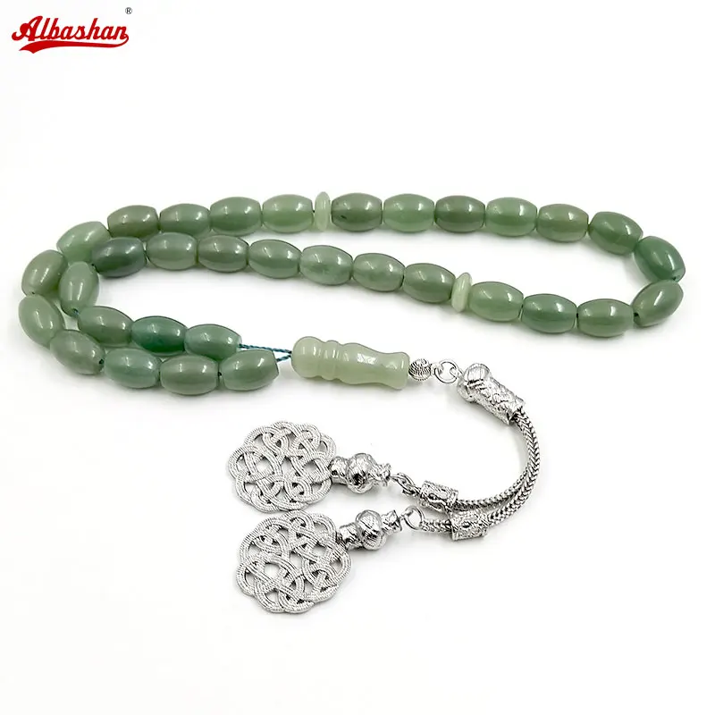 

Мусульманский браслет Tasbih, натуральная кожа, Исламский подарок, четки, ювелирные изделия ручной работы, четки