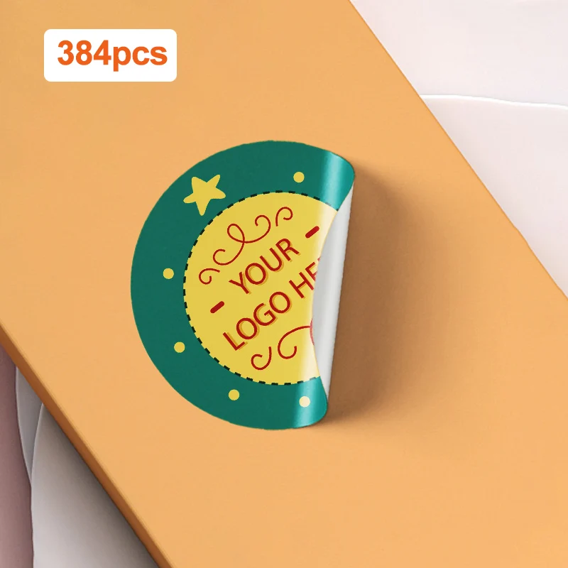 Aanpasbare fotostickers met veelkleurige logo's - Duurzame waterdichte labels voor promotionele evenementen en relatiegeschenken