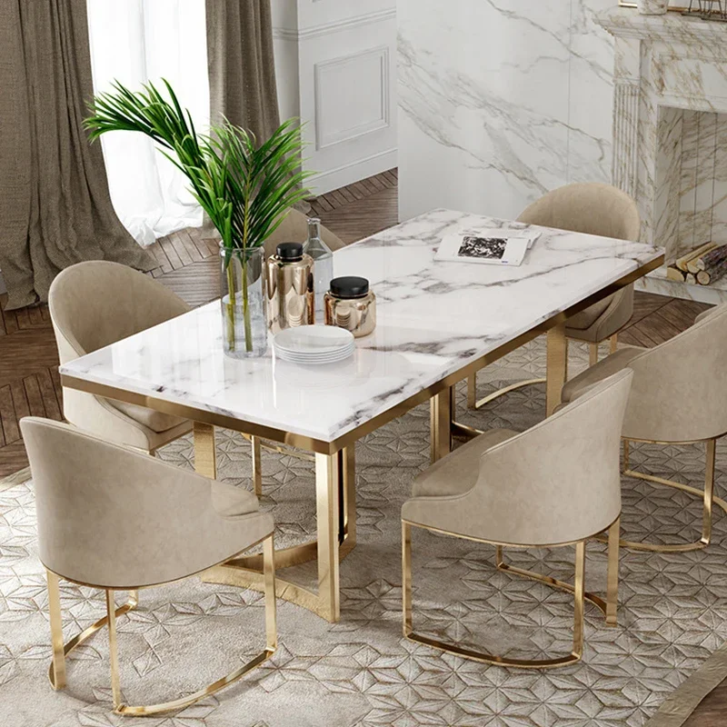 

Light Luxury Style Home Marble Table Nordic Style Restaurant Dining Room Table And Chair