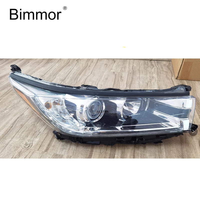 Bimmor Headlight for Toyota Highlander 2018 2019 2020 Xenon Halogen Headlights USA Version Headlamp Semi Assembly Factory