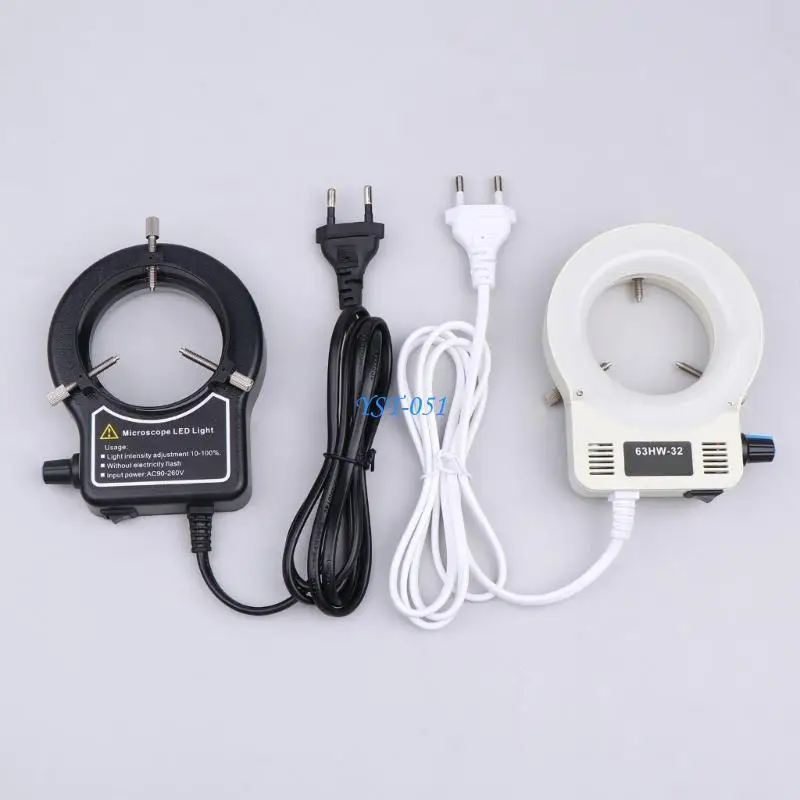E15A Microscope Rings Light Adjustable Brightness For Laboratory Research & Hobbyist