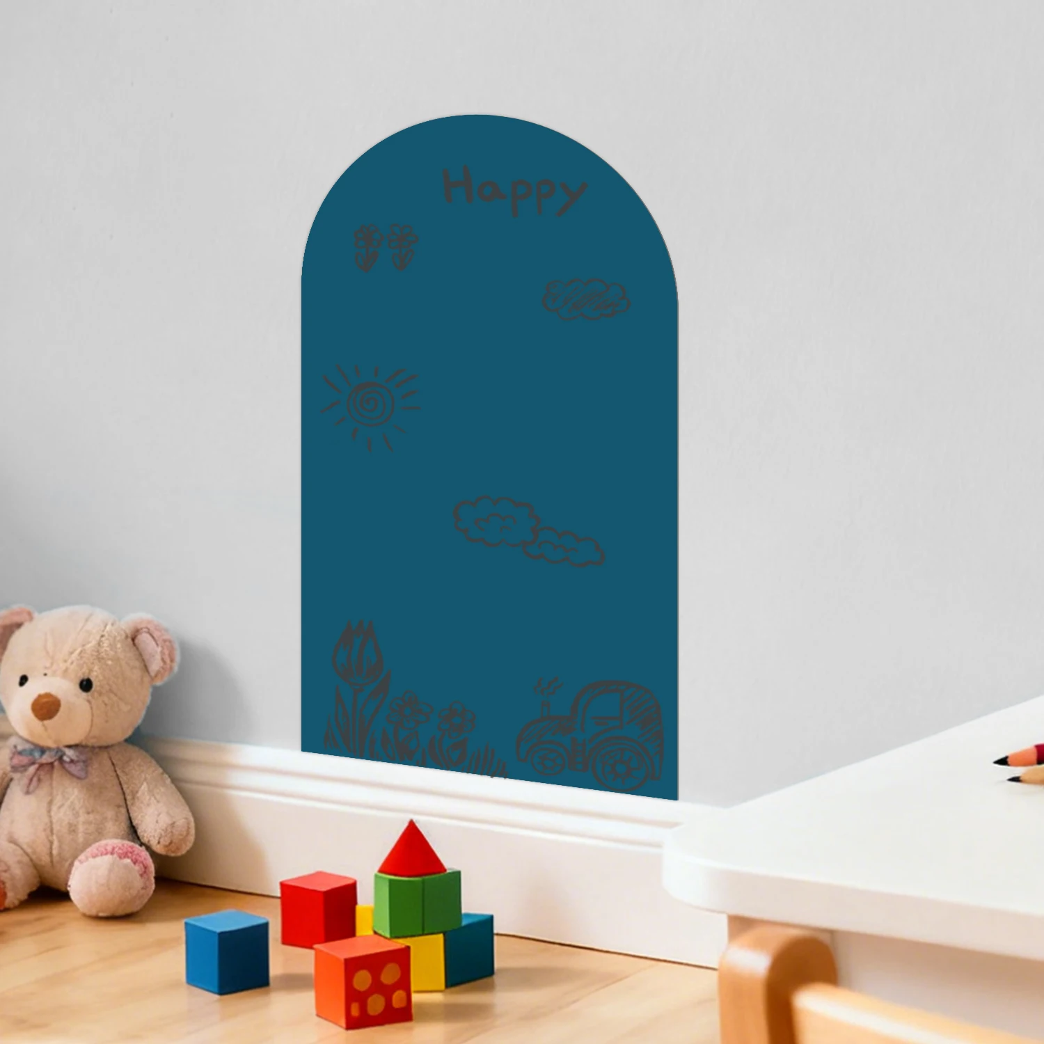 Whiteboard-Wandaufkleber-Set - Magnetisch, abwischbar, rückstandsfrei, PVC-Material, perfekt für die Heimdekoration – Detail 8