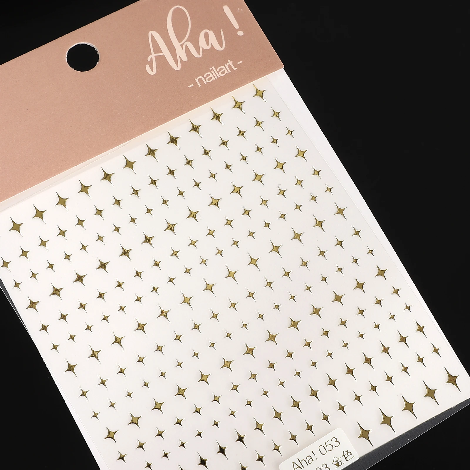 2 Pcs/set Vintage Gold Star Landscape PET Sticker Creative DIY Journal Material Collage Scrapbooking Stationery