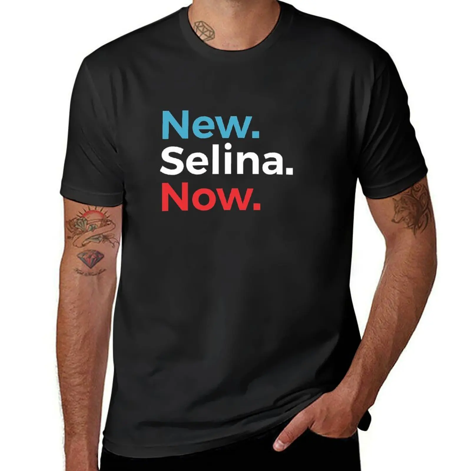 New. Selina. Now T-Shirt hippie clothes customs design your own sports fans aesthetic clothes t shirt men