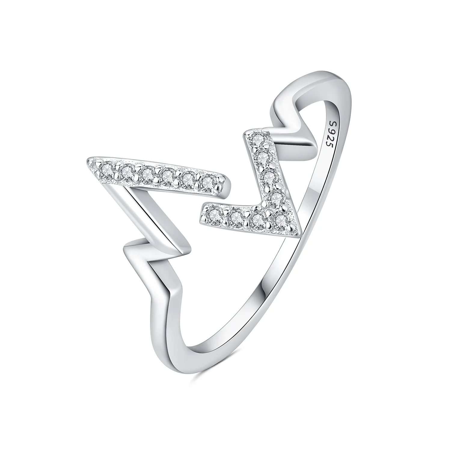 

Orstarry S925 стерлингового серебра нерегулярного дизайна открывающееся кольцо для женщин оригинальное кольцо на палец ювелирные изделия вечерние изысканные модные подарки