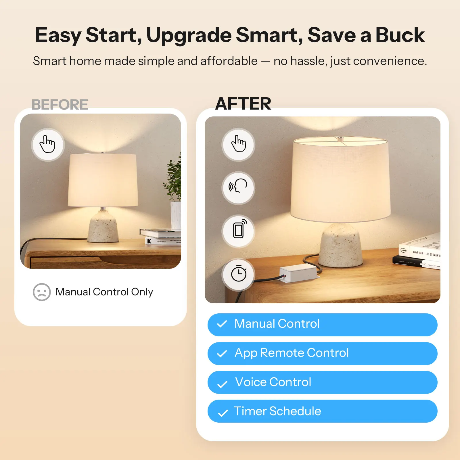 SONOFF Basic Gen5 Matter Over WiFi Smart Switch BASIC-1GS Matter Protocol سطح لمس كبير عمل موثوق به مع نظام Apple البيئي
