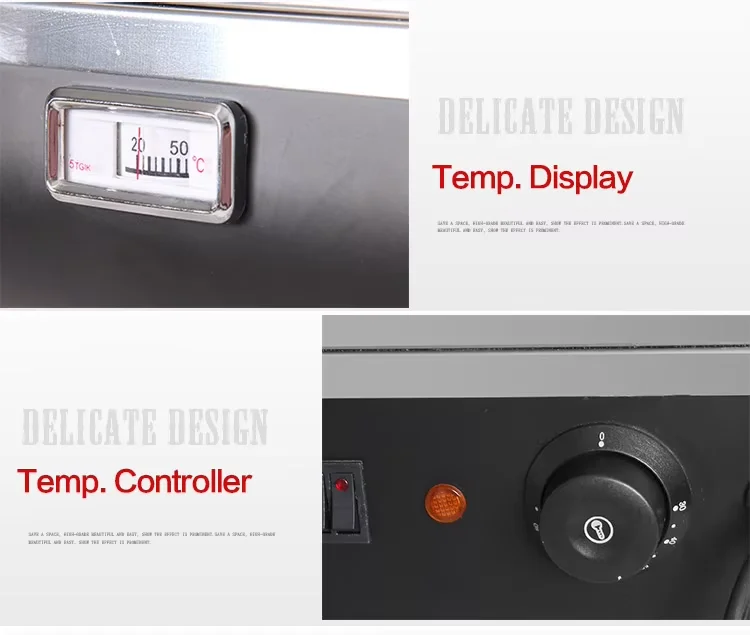 بوفيه تجاري مجموعة وعاء ساخن مطعم العزل سخان الطعام سطح المكتب #3