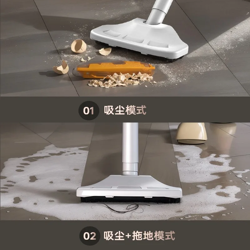 Colector de polvo de limpieza 3 en 1 para el hogar, aspirador de mano inalámbrico integrado con carga de succión y remolque