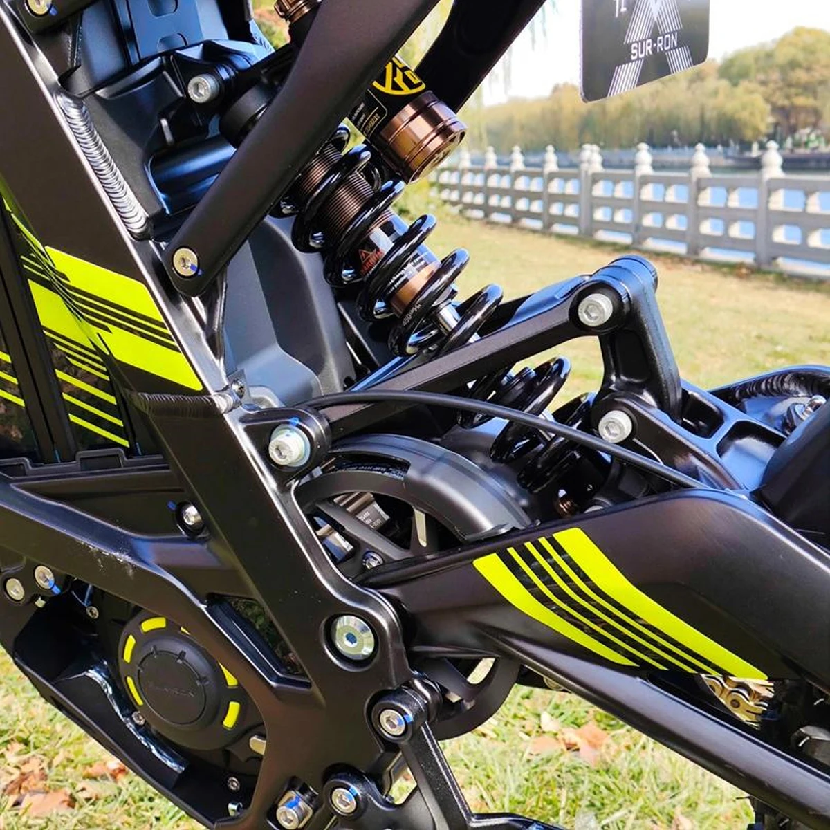 Motorcycle For Sur-Ron S X Light Bee X OEM CNC Rear Shock Absorber Linkage Triangle Original Version For Segway X160 X260