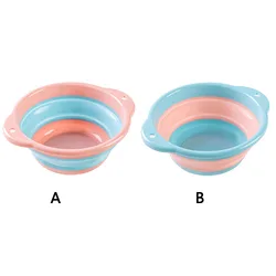 Folding Plastic Wash Basin Portable Travel Home Kitchen Bowl Hanging Washing Dish Foot Washbasin