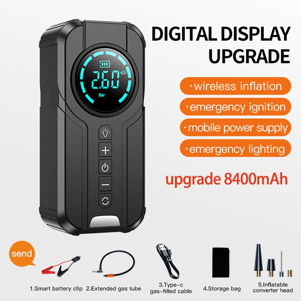 

Car Battery Jumps Starters 5V Output Battery Charger USB Fast Chargers LED Emergency Boosters Power Bank Jump Starter Portable