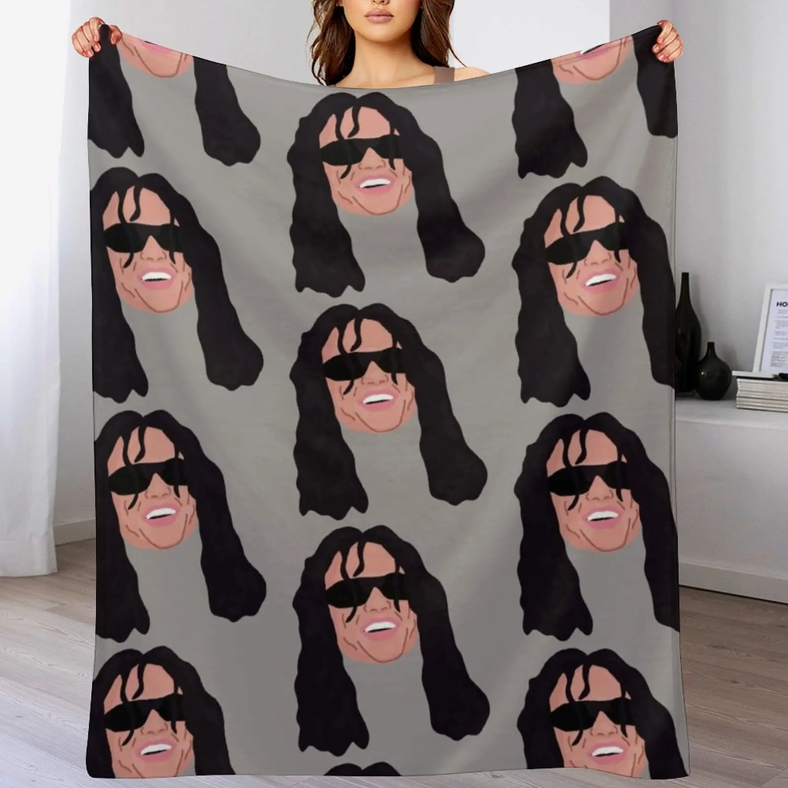 

Tommy Wiseau Throw Blanket Furry Luxury Brand Baby Decorative Sofa Blankets