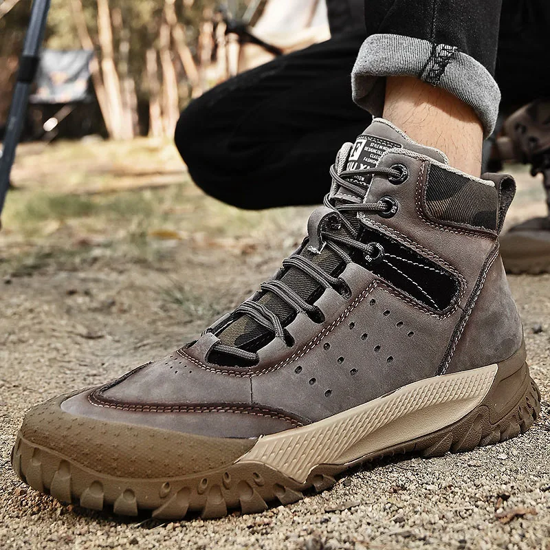 Chaussures de randonnée en plein air pour hommes, chaussures d'escalade dans le désert de montagne, baskets classiques, bottes de trekking, mode, 38-44