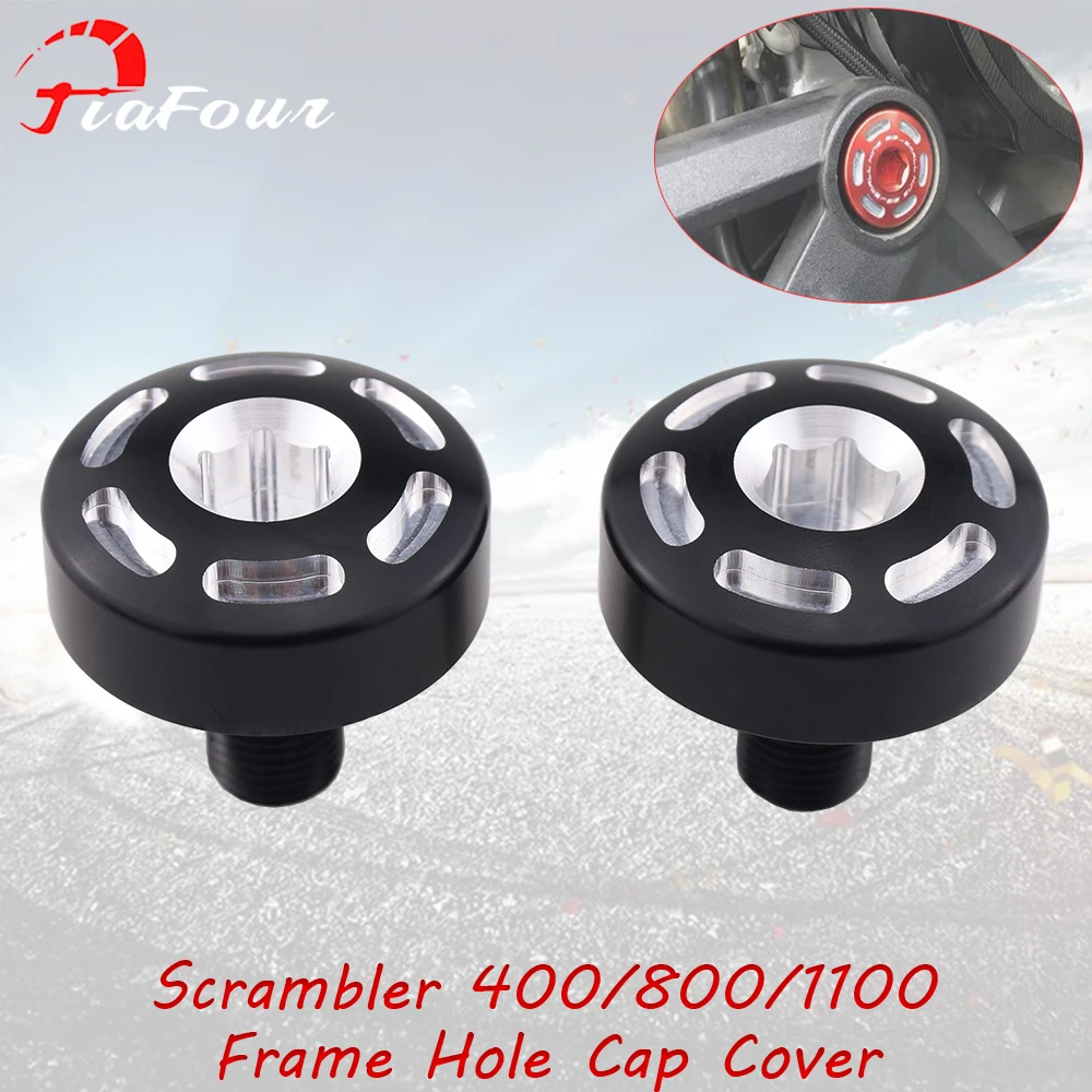 FIT For Scrambler 400 800 1100 Frame Hole Caps 795 796 797 HYPERMOTAD 821 939 Carved Decorative Cover Plug