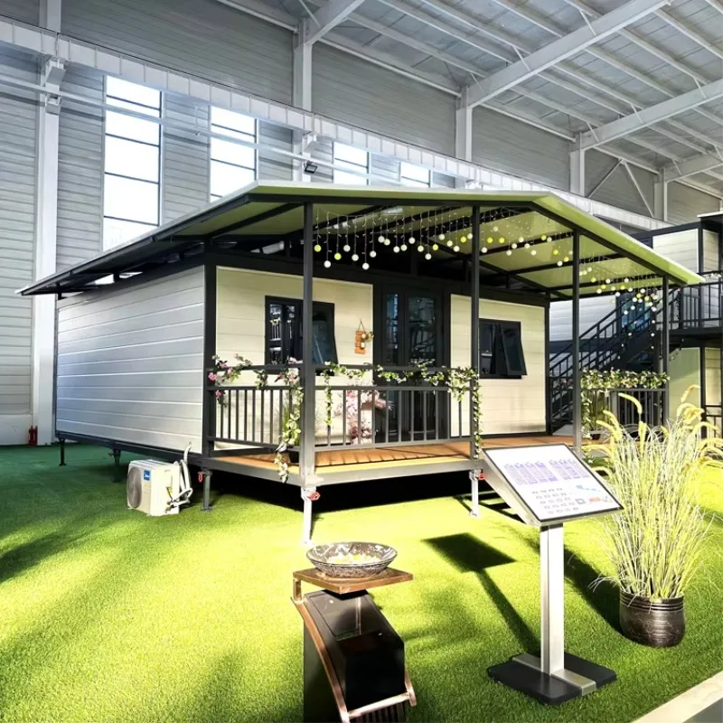 20ft Prefab Foldable Container Home Portable Tiny House Modular Mobile Office Living Expandable Flat Pack