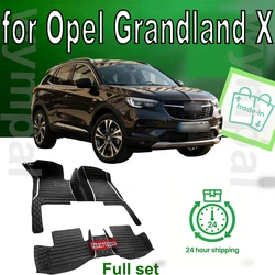 Floor Mat For Opel Grandland X 2017~2022 Carpet Anti-dirty Pad Car Mats Fully Set Tapete De Carro Car Mats Floor Car Accessories
