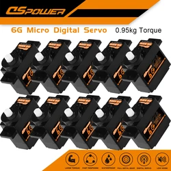 DSpower 1/5/10/20pcs 6g Micro Servo digitale Mini servi per SCX24 RC Car WLtoys k969 k989 k999 Mini Q Airplane Fixwing ROBOT