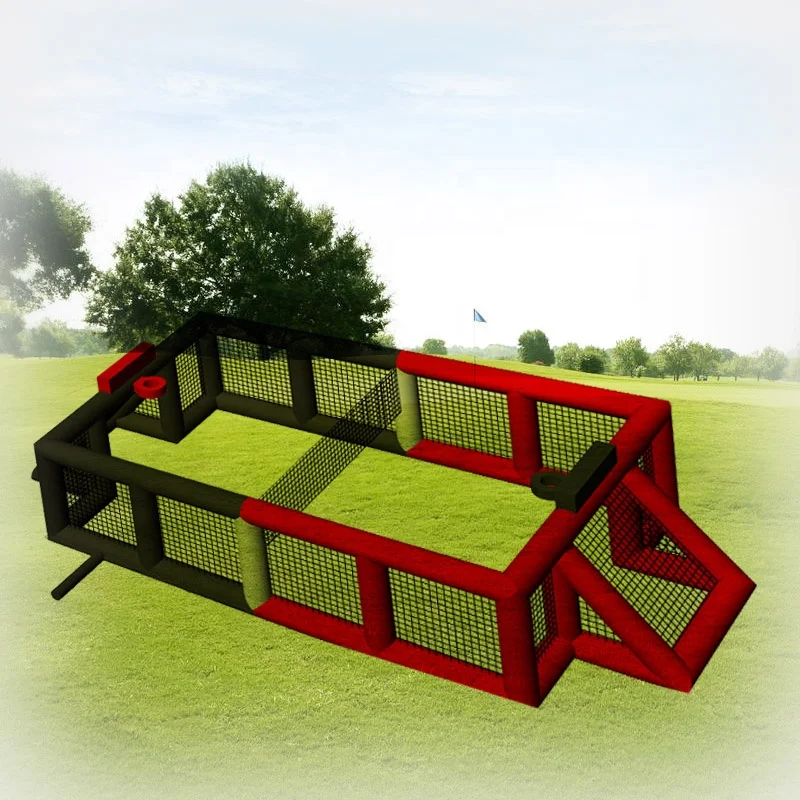 

PVC Inflatable Sports Court Inflatable Soccer & Basketball & Volleyball Field 3 in 1 Multiple Sport Game