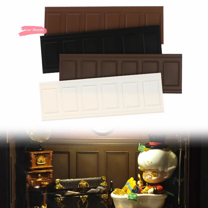 

1/12 DIY Mini Wall Panel Window Panel Decorative Accessories for Dollhouses - Collectible Home Decor