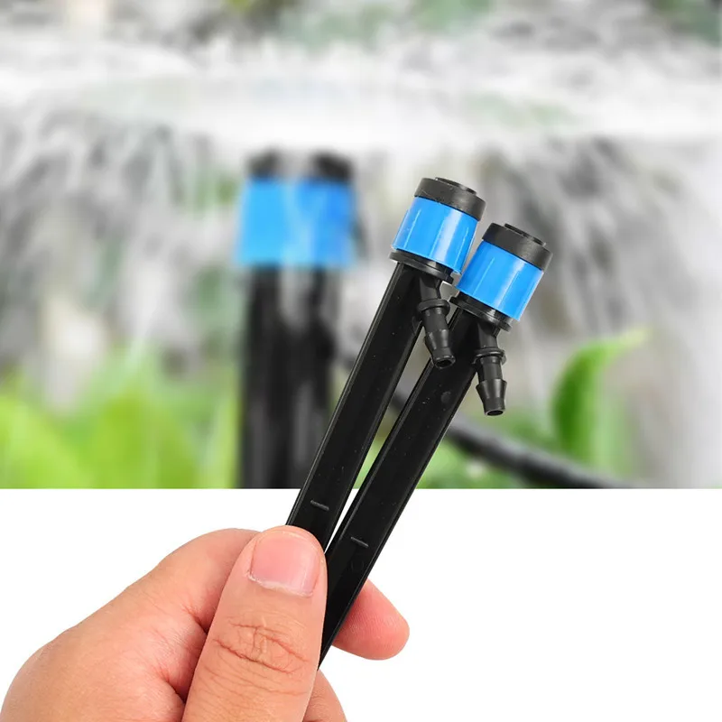 30-100pcs Garden Watering 360° Sprinklers Full-circular Adjustable Fountain Nozzle Adjustable Scattering Spray Mushroom Dripper