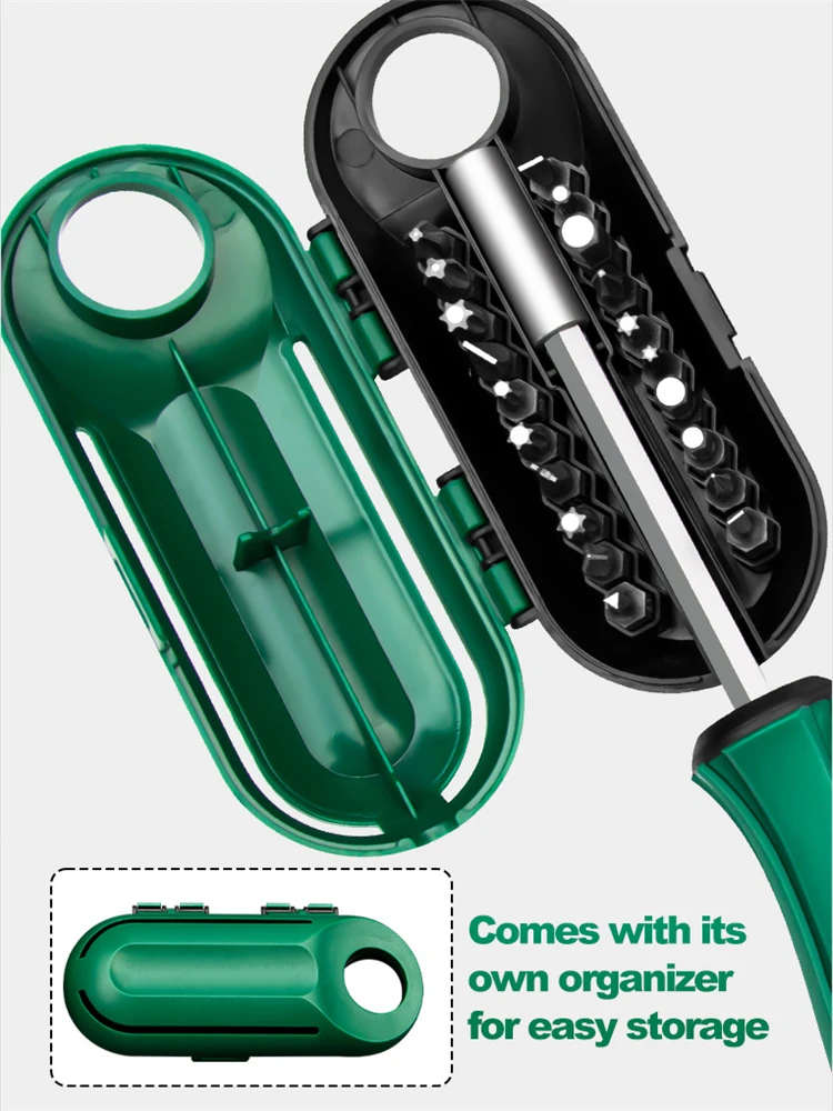 20Pcs/Set Multifunctional Special-shaped Screwdriver Manual Portable Screwdriver Combination Set with Storage Box