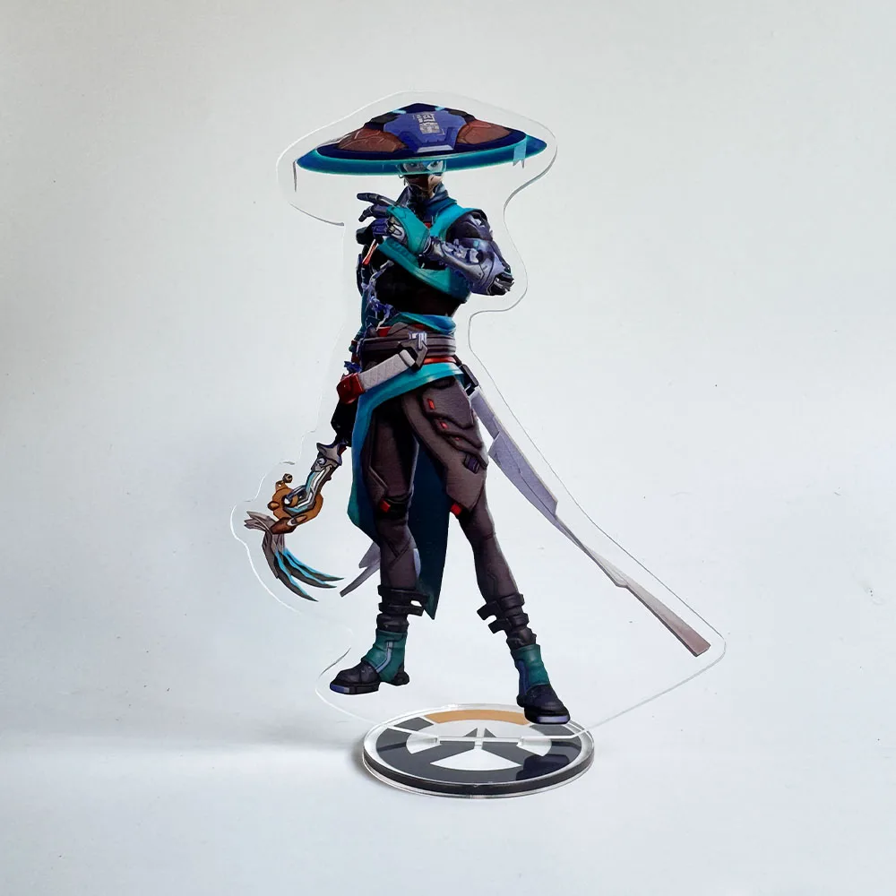 New Overwatch 2 15cm Acrylic Stand keychain Figures Zenyatta , McCree & D.Va Game Collectible Merchandise Desktop Decoration Fan
