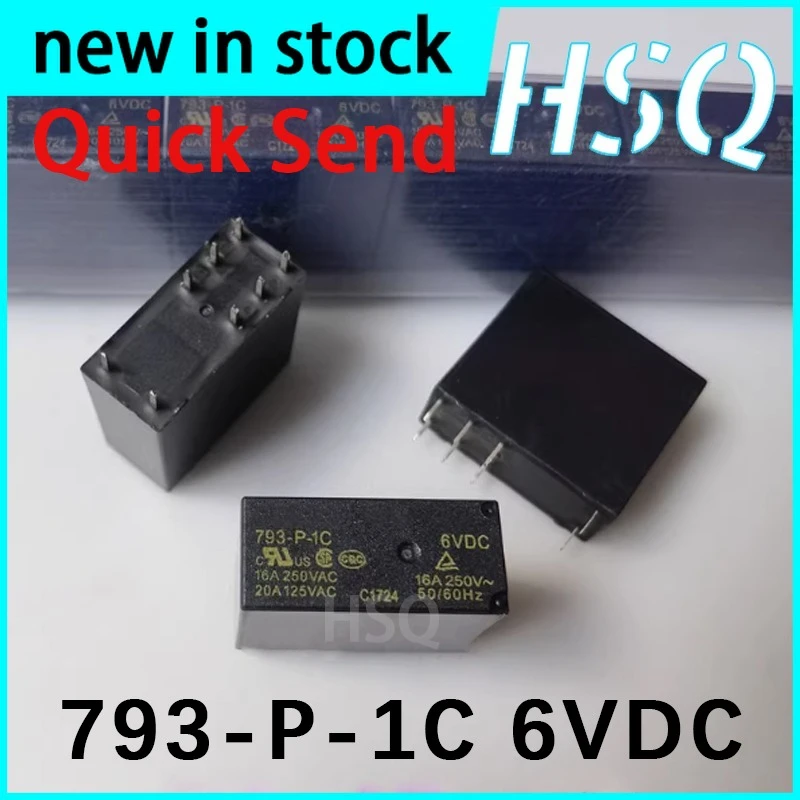 1PCS New 793-P-1C 6VDC 8-pin 16A One on One Off Relay