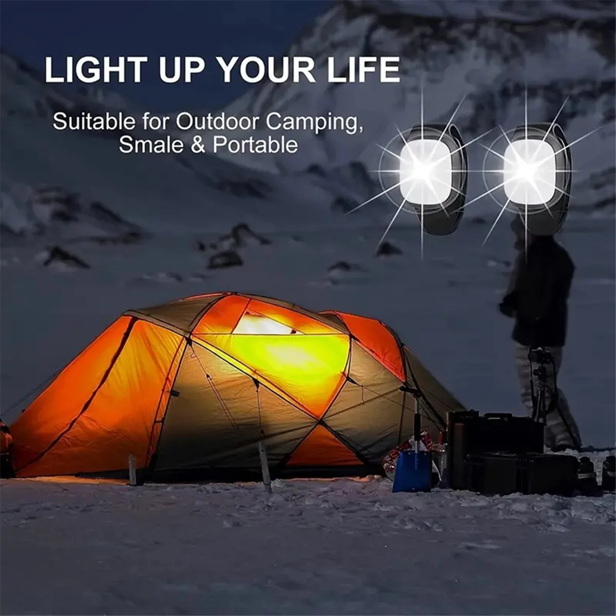 Retail! 4PCS LED Clip Flashlight USB Rechargeable Clip Cap Hat Light Night Running Safety Warning Light Portable Headlight