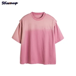 Luxury brand Vintage Short sleeve tee cotton t shirt women 2024 summer korean popular Youthful woman clothes women's t-shirts