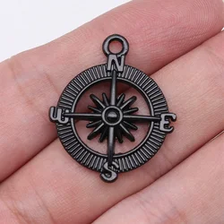 Accessories For Jewelry Compass Charms Popular Phone Pendant 10pcs