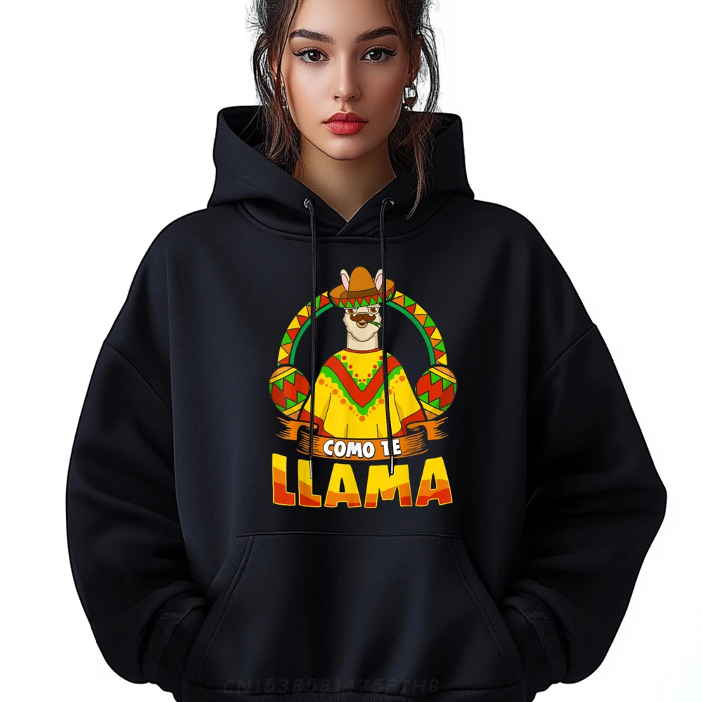 

Normal Alpaca Cinco De Mayo Como Te Llama Mens Hoodies Funny Long Sleeve O-Neck Sweatshirt Geek Hoodies Casual Tops