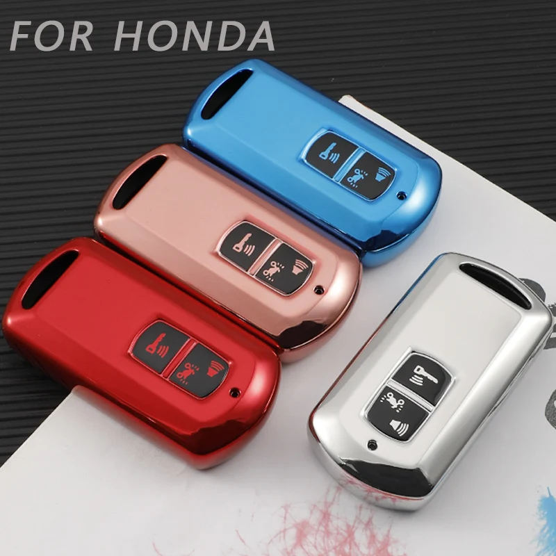 2 Bottons Tpu Motorcycle Key Case Fob Cover Shell Keychian for Honda VARIO PCX160 PCX150 XADV750 VISION SH350 SH300