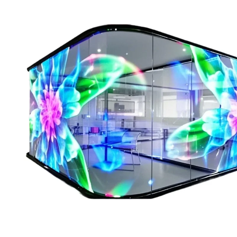 For LED Transparent Film Screen High-definition Glass Window Outdoor Advertising Full-color Display