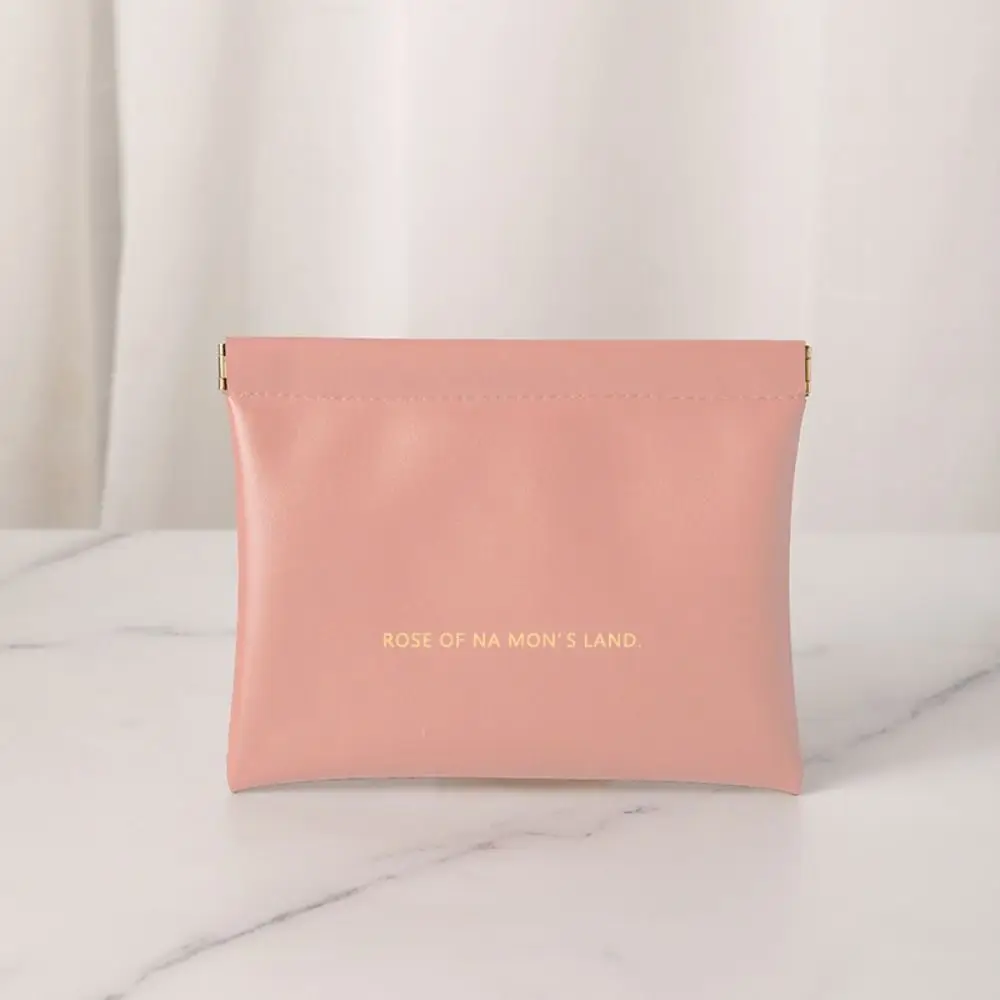 Fashion Simple Lipstick Makeup Bag Portable PU Jewelry Handbag Mini Travel Cosmetic Organizer Pouch Women Girls