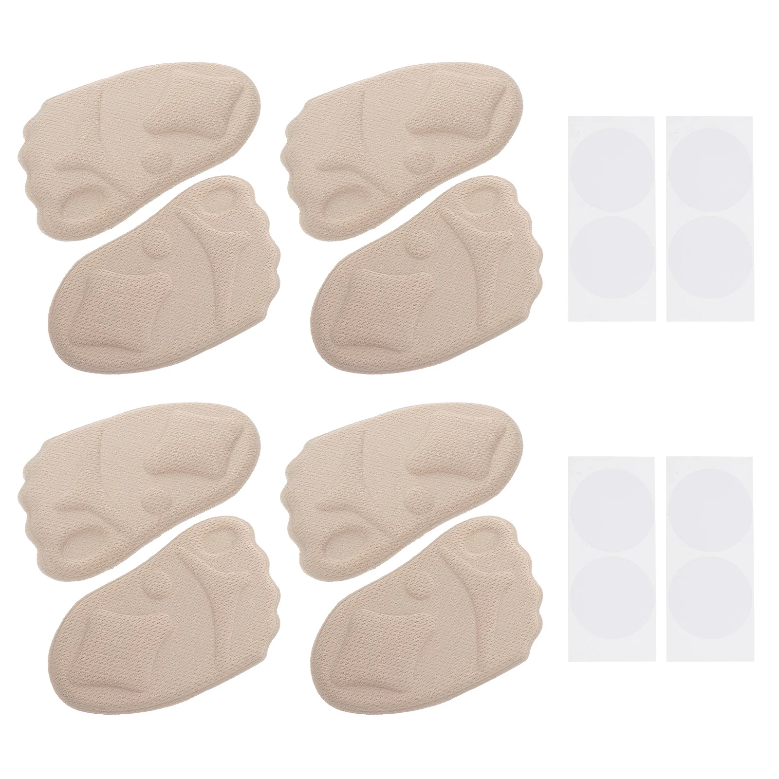 

8Pcs Forefoot Pads Mesh Cushion Elastic Front Half Insoles Pain Relief Orthotic Inserts Forefoot Pads Insoles Invisible Insole