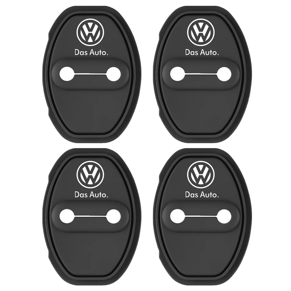 2/4Pcs Car Door Lock Anti-collision Silicone Cover for Volkswagen VW Golf 6 7 MK4 TSI TDI Magotan B5 B6 B7 GTD Touareg Passat