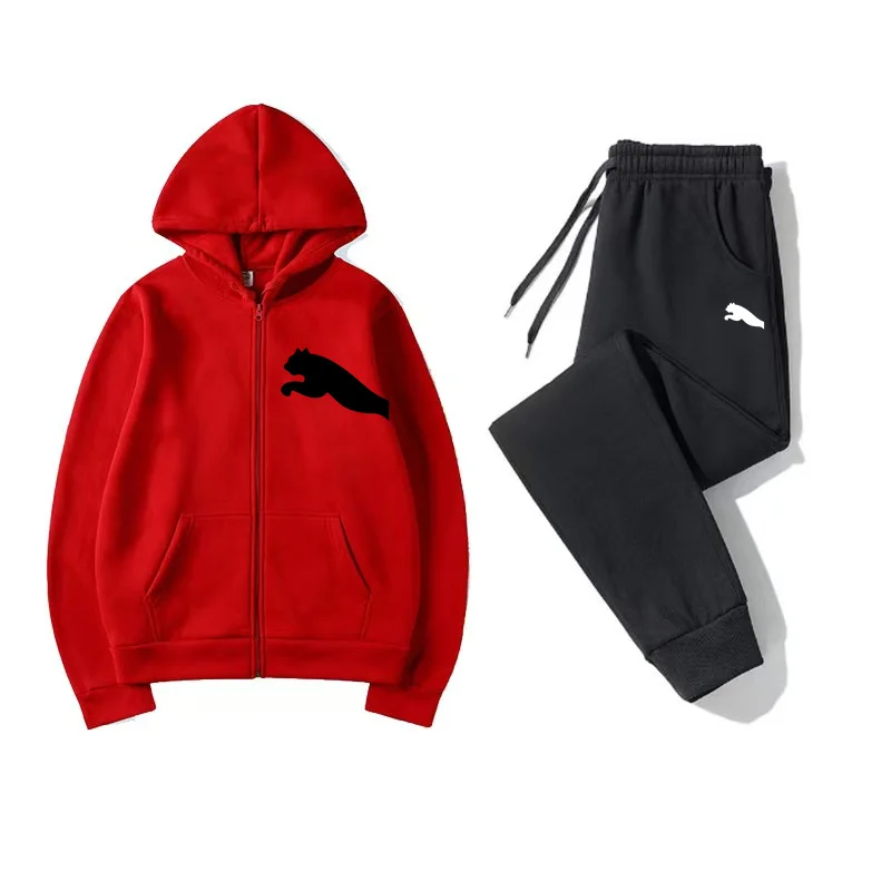 

Fashionable men's suit casual sportswear daily casual comfortable hip-hop hooded running sports suit