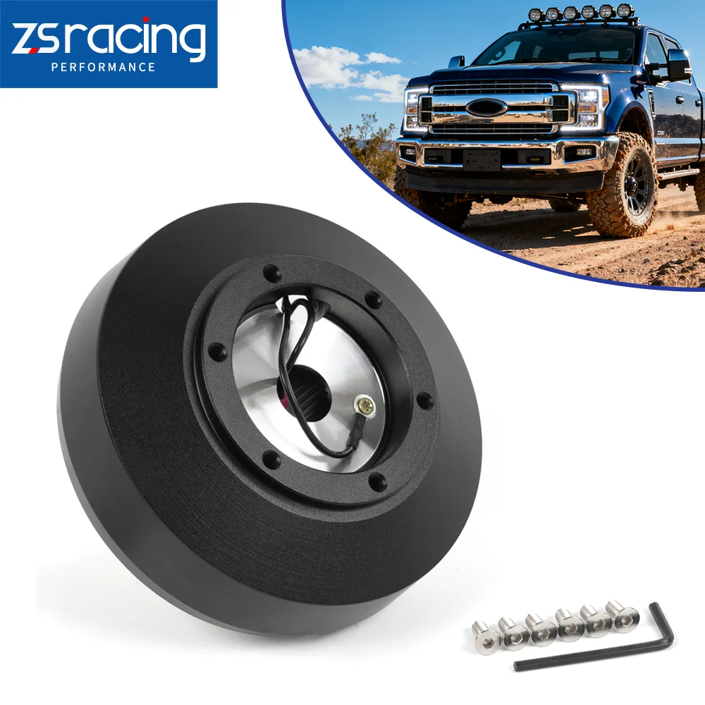

ZSRA-New 161H Aluminum Racing Steering Wheel Short Hub Adapter Boss Kit For 1992-1997 Ford Ranger F150 F250 F350 QR048