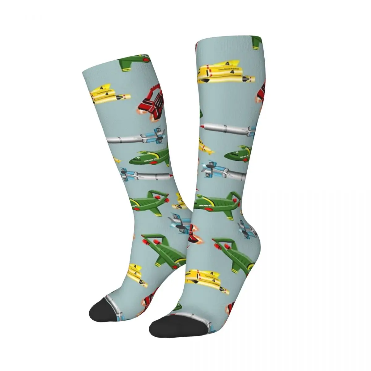 Thunderbirds Pattern Socks Harajuku High Quality Stockings All Season Long Socks Accessories for Man's Woman's Christmas Gifts