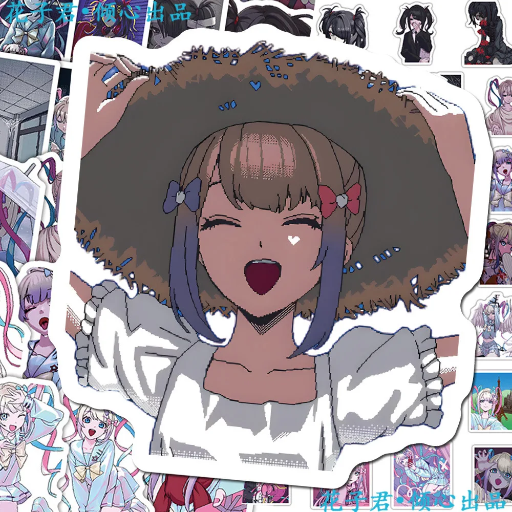 65 Stück/Set Anime NEEDY GIRL OVERDOSE Aufkleber Niedliche Cartoon-Charakter Regen-Sticker DIY Notizbuch Dekoration Aufkleber – Detail 3