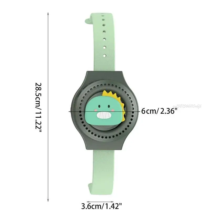 27RB MINI WRIST WATCH FAN الأطفال المحمولة صامتة شاهد مروحة كهربائية صامتة USB قابلة لإعادة الشحن المبرد الصيفي المبرد