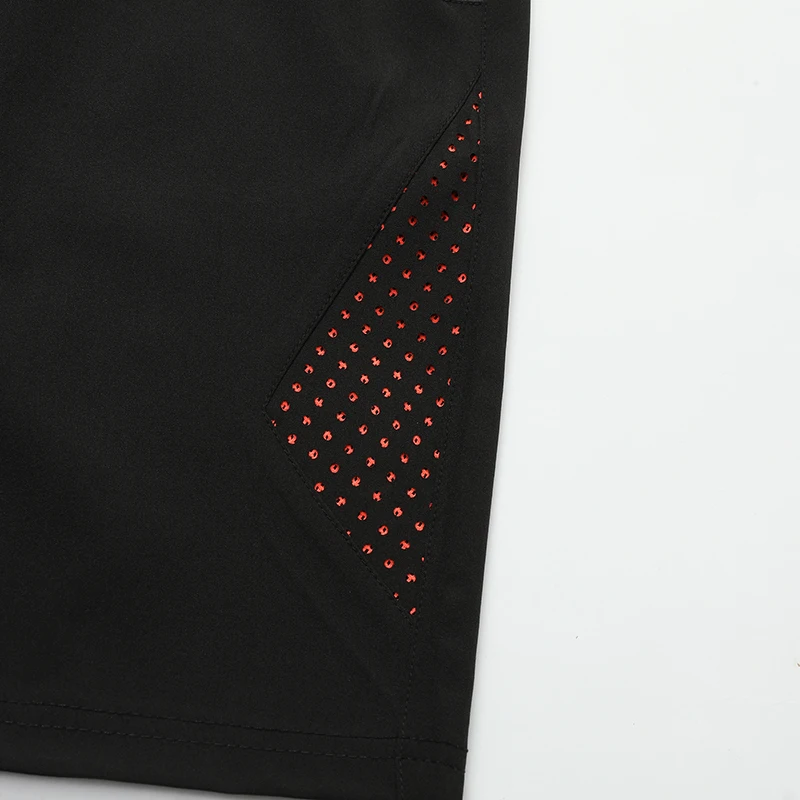 Men's Zipper Shorts Five-Quarter Length Fitness Running Beachwear Quick Dry Casual Pants Summer Breathable Cool Quick Drying 7XL