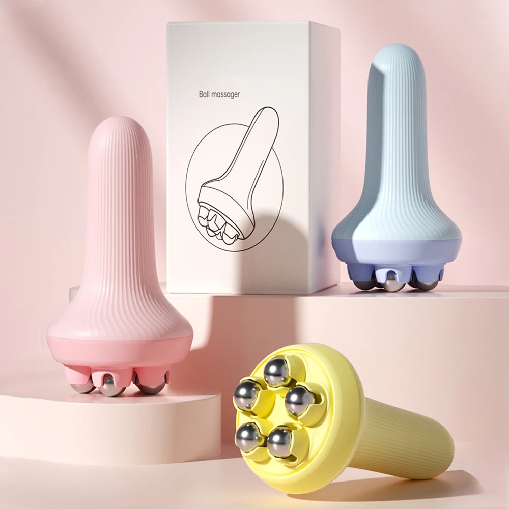 Ball Roller Massager Inner Legs Muscle Relaxation Abdominal Shaping Stress Relief Soothing Stress Sliming Waist Portable Beauty