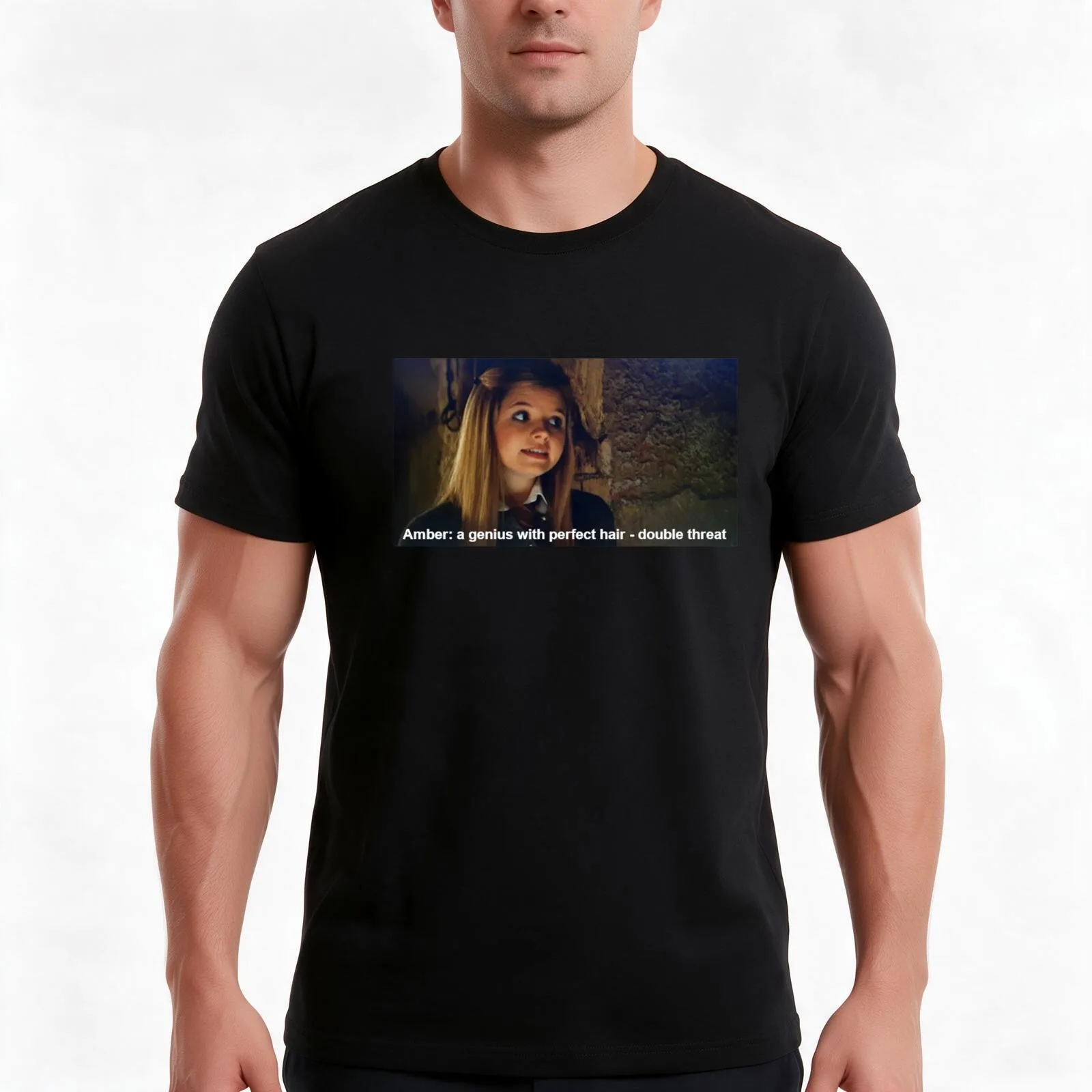 Amber Millington genius House of Anubis perfect hair quote T-Shirt Summer Casual Cotton Tee Oversized Streetwear Tops
