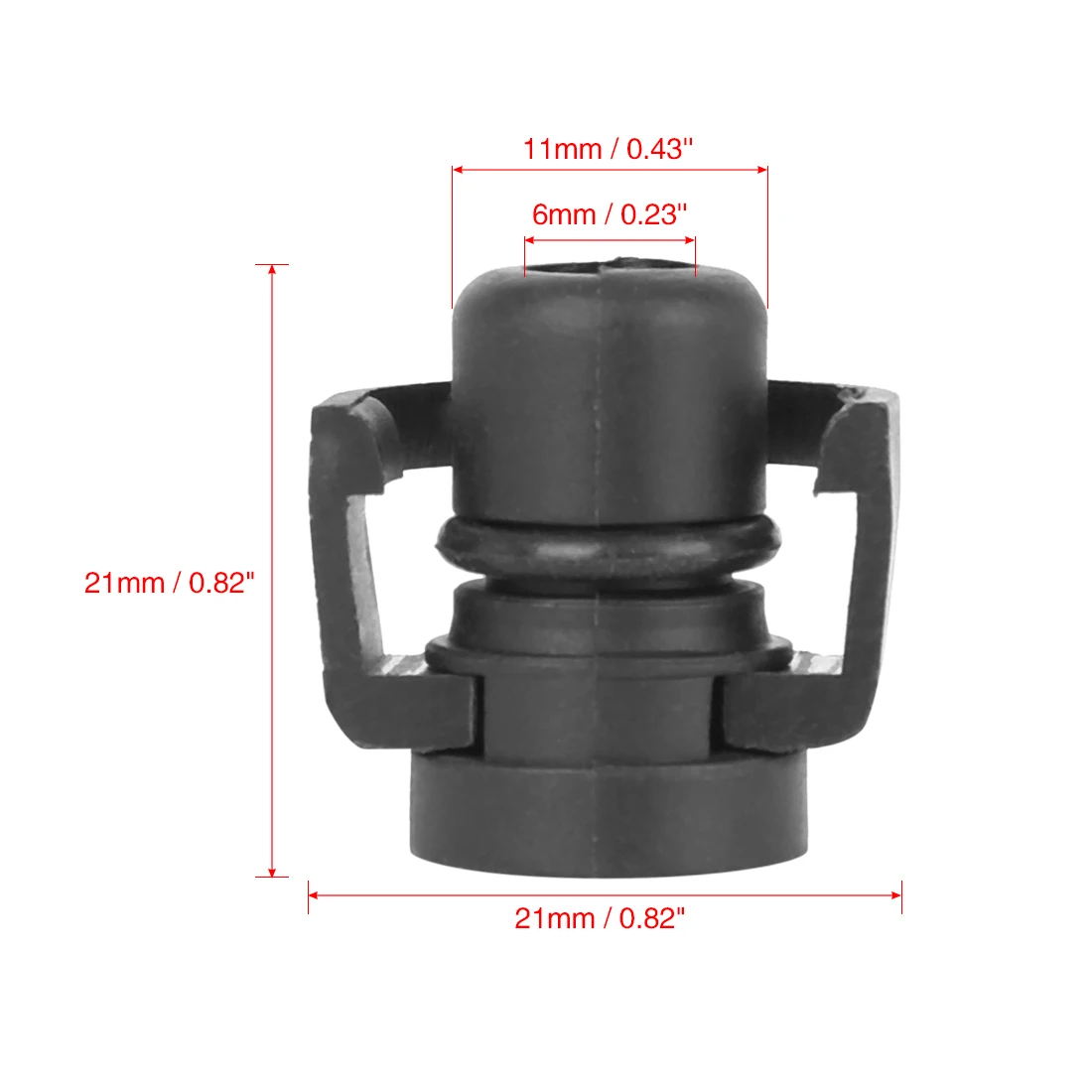 UXCELL Car Water Pump Joint Water Outlet Pipe Joint LR011038 for Land Rover Black