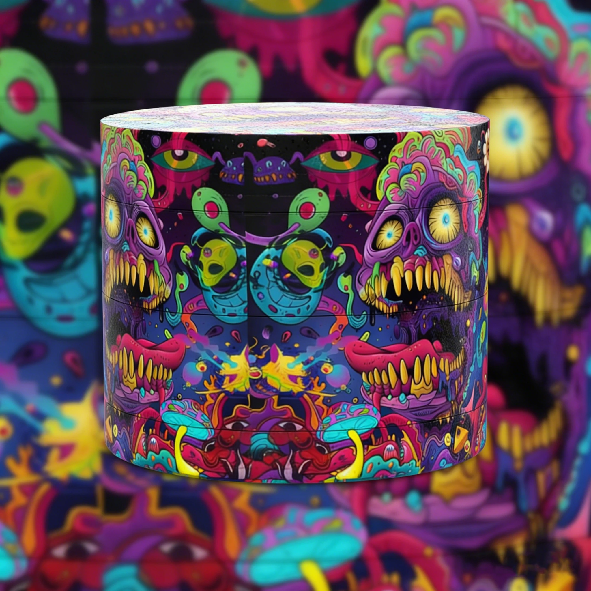 Molino de Hierbas Metálico Monster de 2 Pulgadas/50 mm